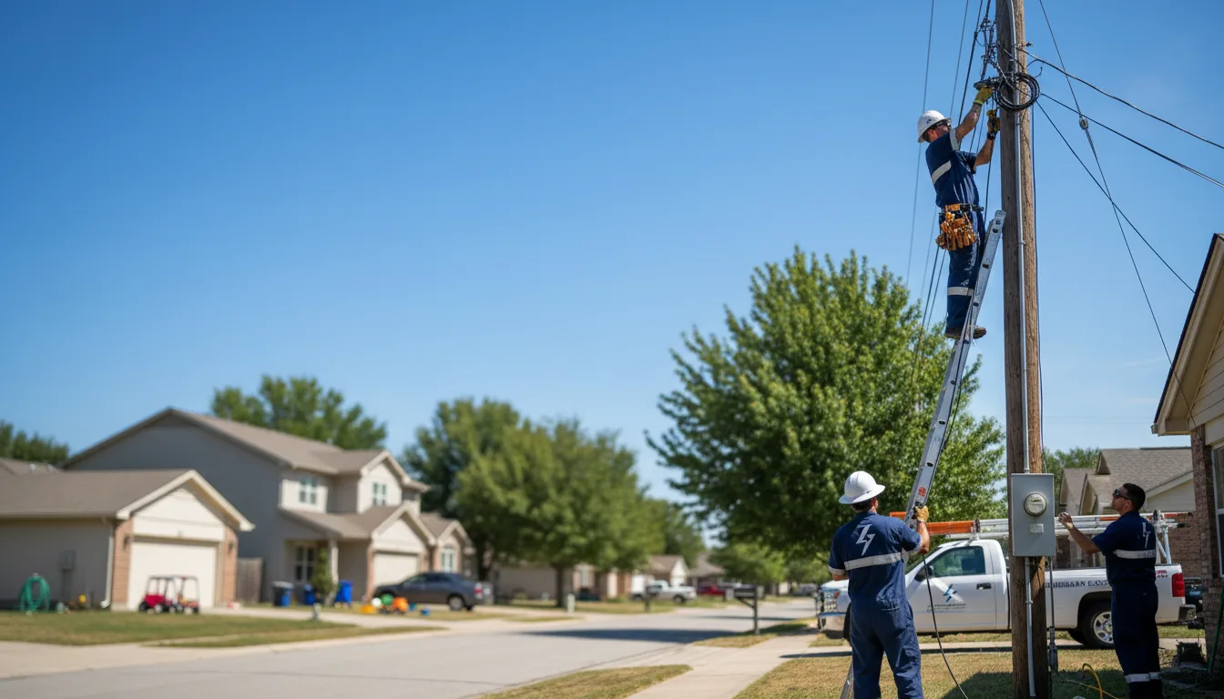Residential electrician providing installation services in Fence, WI